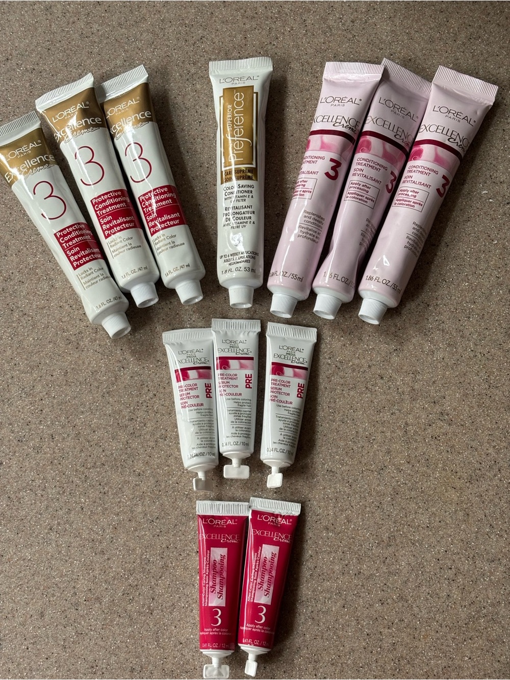 LOREAL Excellence Crème Conditioner & SUPERIOR Preference Conditioner w/Bonus